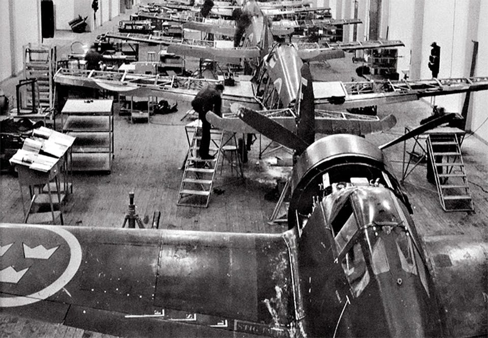 J 22 på service 1947. J 22 på service 1947.